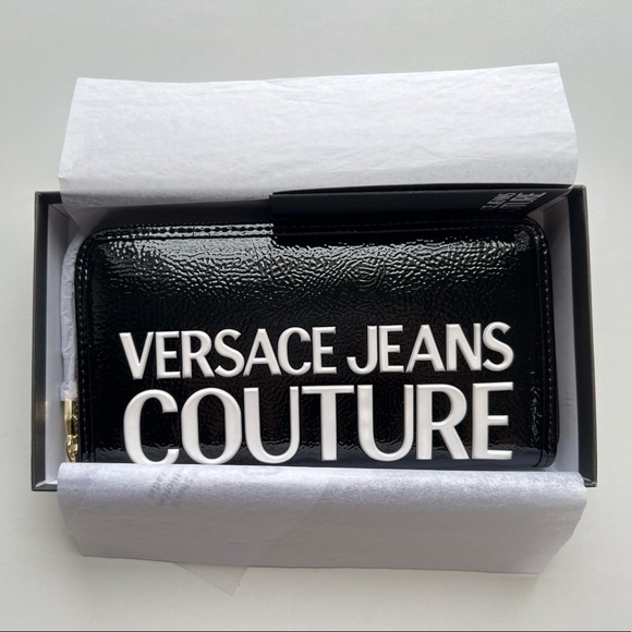 VERSACE JEANS COUTURE Patent Continental Wallet - Picture 3 of 8
